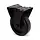 Schwarze Bockrolle 80 mm - Rollenlager - 100 kg