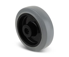 Edelstahlrad elastisch Gummi 125 mm - 250 kg