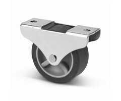Bockrolle aus Gummi 50 mm Schubladenrad - 50 kg