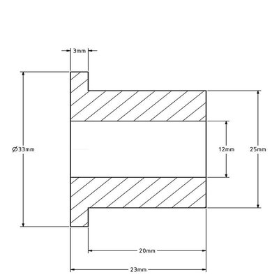 Aschebehälter (T) - 25x12x23 mm - Kunststoff
