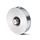 Rillenrad 120 mm mit quadratischer Rille - 450 kg