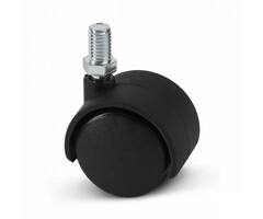 Schwarze Möbelrolle 40 mm - M10 - 25 kg