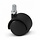 Schwarze Möbelrolle 40 mm - M10
