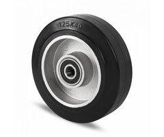 Elastisch Gummirad 100 mm - 180 kg
