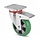 Ergonomische Polyurethan Lenkrolle mit Bremse 160 mm - Kugellager - 500 kg