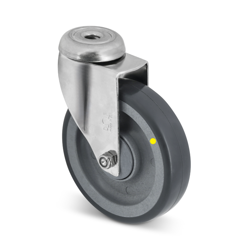 Derby Ruote ESD Edelstahl Polyurethan Lenkrolle 100 mm - 80 kg