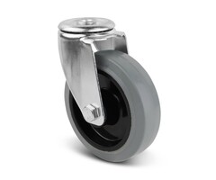 Elastik-Gummi Lenkrolle 125 mm - 220 kg