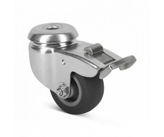 TPR-Gummi Lenkrolle mit Bremse 50 mm - 50 kg