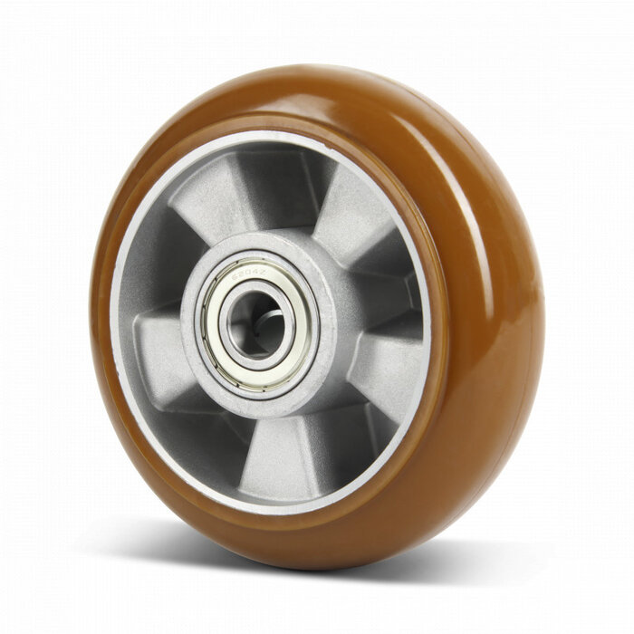 PU Rad 160 mm ballig - Bohrung 20 mm - 510 kg