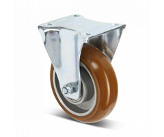 Bombierte PU Bockrolle 100 mm - 270 kg