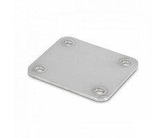 Edelstahl Montageplatte 105x80 / 4 mm