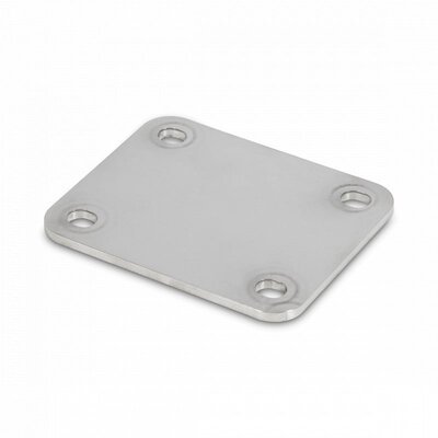 Edelstahl Montageplatte 105x80 / 4 mm