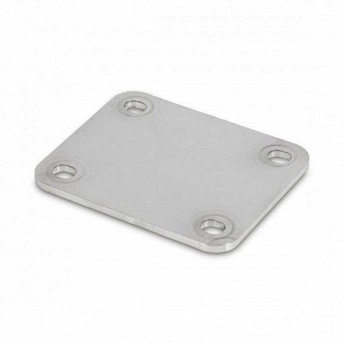 Edelstahl Montageplatte 105x80 / 4 mm