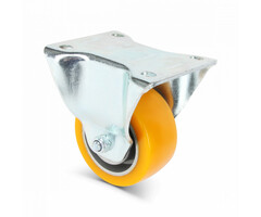Polyurethan Schwerlast-Bockrolle 80 mm - 250 kg