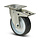 PU Lenkrolle mit Bremse 100 mm - Kugellager - 150 kg