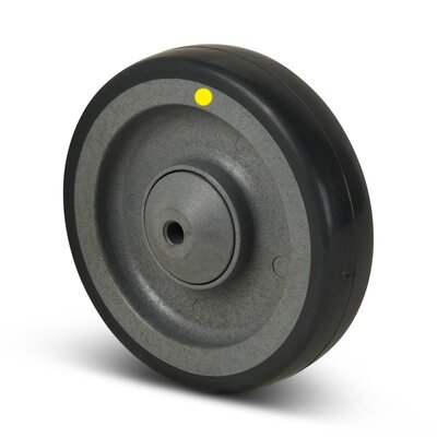 Derby Ruote ESD Rad aus rostfreiem Stahl 125 mm - antistatisch PU - 200 kg