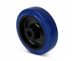 Rad aus rostfreiem Stahl 80 mm Gummi - 110 kg