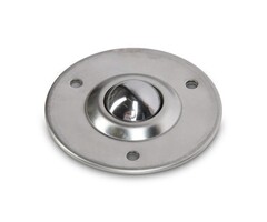 Kugelrolle 25,4 mm - Edelstahlblech-Gehäuse und Edelstahlkugel - 55 kg