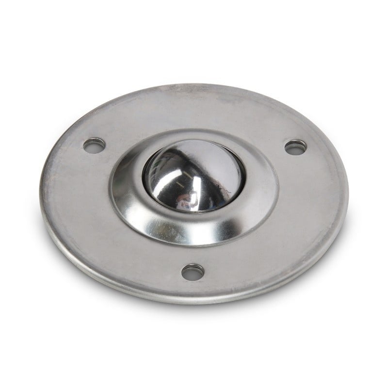 Kugelrolle 25,4 mm - Edelstahlblech-Gehäuse und Edelstahlkugel - 55 kg
