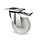 Edelstahl Schwerlast Lenkrollen mit Bremse 125 mm - Nylon - 700 kg