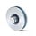 Laufrolle 40 mm mit Vierkantrille - 70 kg