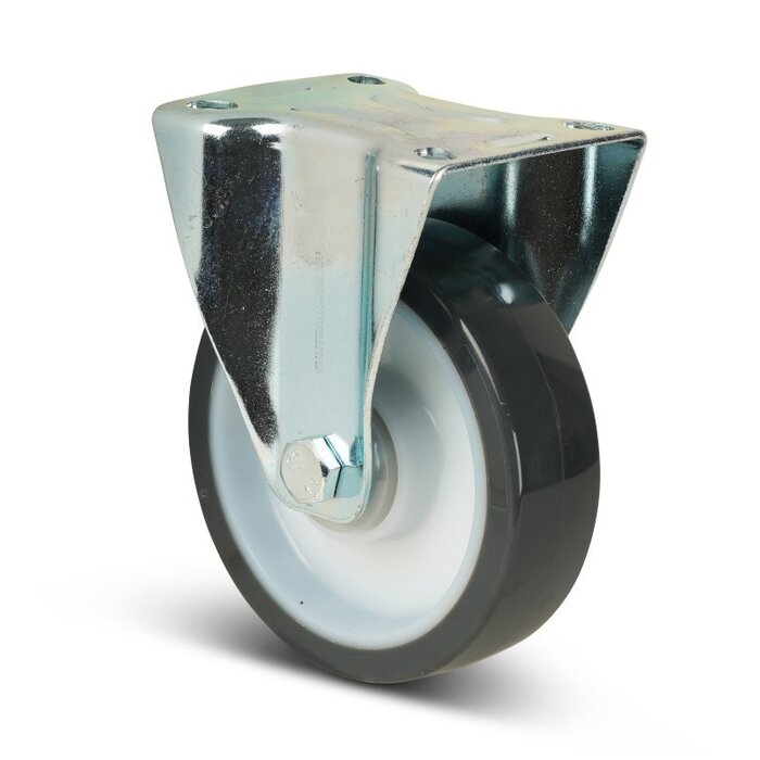 Polyurethan Bockrolle 125 mm - Kugellager - 200 kg