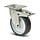 Polyurethan Lenkrolle mit Bremse 100 mm - Kugellager - 150 kg