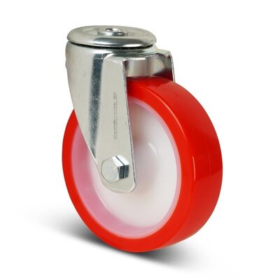 Polyurethan Lenkrolle 100 mm - Rollenlager - 150 kg