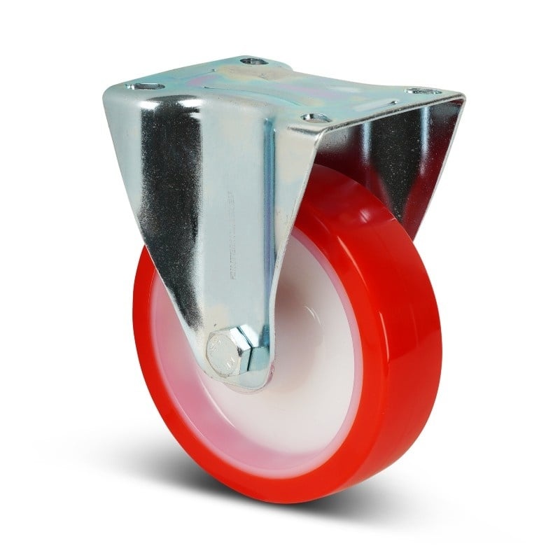 Polyurethan Bockrolle 200 mm - Rollenlager - 400 kg