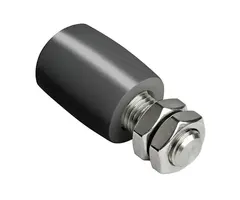 Führungsrolle 39 mm - Gummi - 80 kg