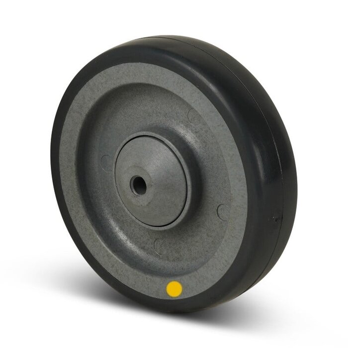 ESD-Polyurethanrad 125 mm - Edelstahl-Kugellager 8 mm - 200 kg