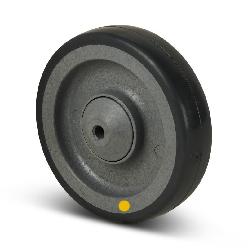 Derby Ruote ESD Rad aus rostfreiem Stahl 125 mm - antistatisch PU - 200 kg