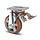 Ballige Polyurethan-Lenkrolle mit Bremse 160 mm - 510 kg