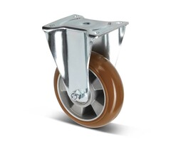 Bombierte PU Bockrolle 160 mm - 510 kg