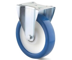 Edelstahl PU Bockrolle 160 mm - 450 kg