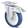 Edelstahl PU Lenkrolle mit Bremse 160 mm - Kugellager - 450 kg