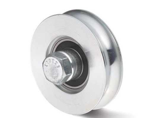 Edelstahl Rillenrad 60 mm mit U Rille - 100 kg