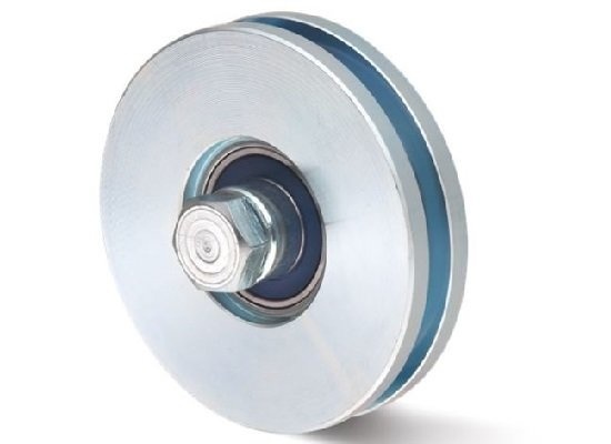 Rillenrad 60 mm mit Vierkantrille - 100 kg