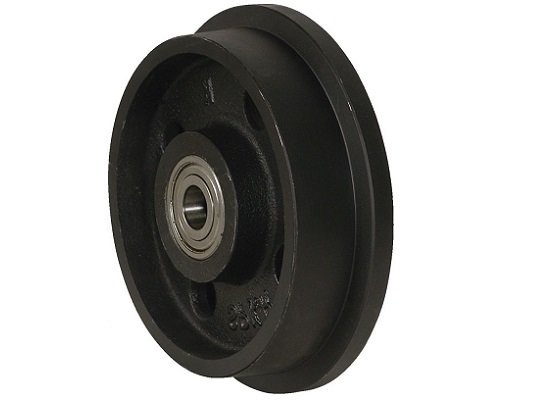 Grauguss-Spurkranzrad 200 mm - Kugellager 40 mm - 3000 kg