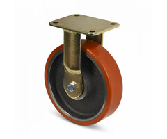 Polyurethan Schwerlast-Bockrolle 200 mm - 1000 kg