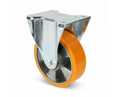 Polyurethan Schwerlast-Bockrolle 125 mm - 500 kg