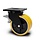 PU Doppellenkrollen mit Bremse 200 mm - kugelgelagert - 2200 kg