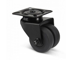 Schwarze Doppelrolle 50 mm - 80 kg