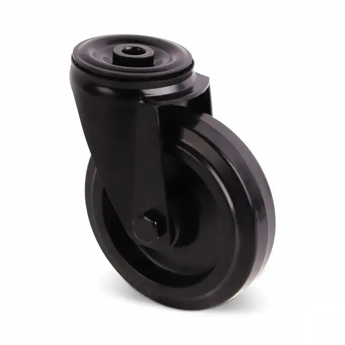 Schwarze Lenkrolle 100 mm - Rollenlager - 150 kg