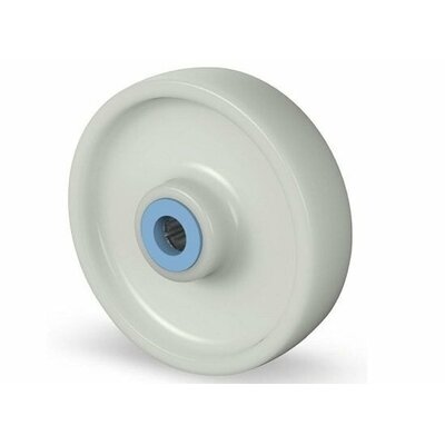 Rad aus rostfreiem Stahl 125 mm - Nylon - Rollenlager - 300 kg