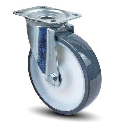 PU-Lenkrolle 160 mm - kugelgelagert - 350 kg