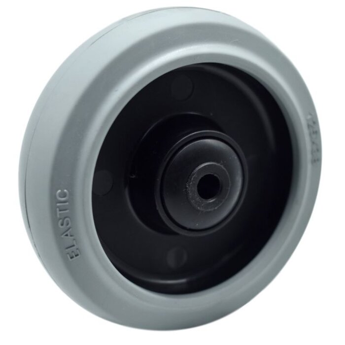 Gummirad 125 mm - Kugellagerbohrung 10 mm - 220 kg