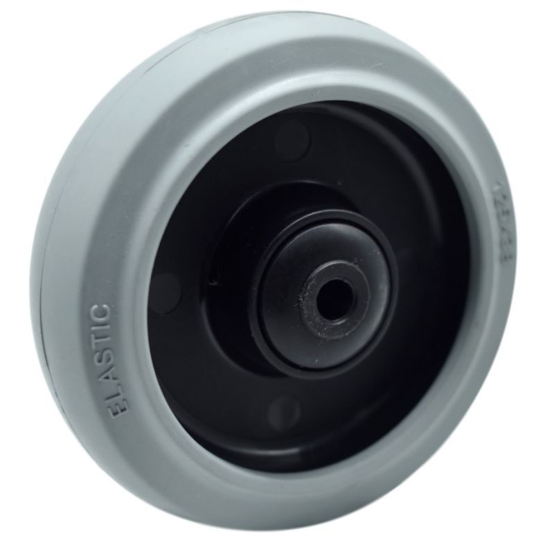 Gummirad 125 mm - Kugellagerbohrung 10 mm - 220 kg