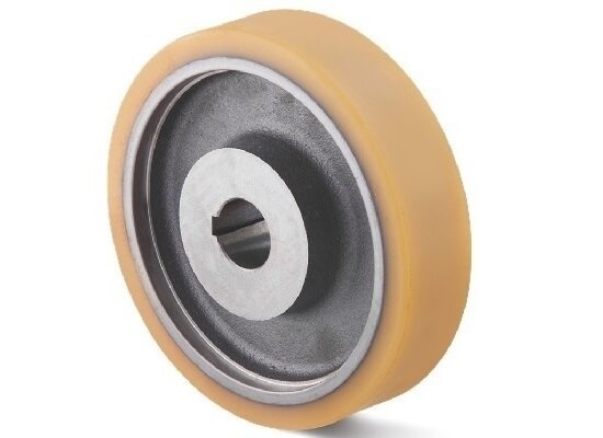 Polyurethan-Antriebsrad 300x100 mm - Bohrung 40 mm H7-Nut - 1500 kg