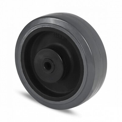 Elastisch Gummirad 125 mm - Kugellager 10 mm - 250 kg